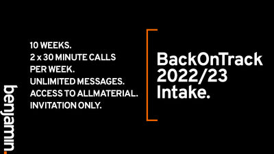 BackOnTrack Intake 2022/3 - By Invitation Only